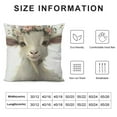 thumbnail image 5 of Nawypu Farm Animals Nursery Decor Goat Farm Horse Pillow Cases, Gorgeous Throw Pillow Case with Invisible Zipper Couch Pillow Cases for Home, Chair, 5 of 5