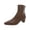 Polo Tan Burnished Calf, variant on Womens Willa Zipper Heels Ankle Boots