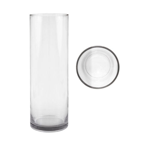 Mega Vases Clear 1 Piece 8" x 12" Cylinder Glass Vase 