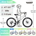thumbnail image 2 of ICEELF 24 inch Kids Mountain Bike, 7-Speed Bicycle for Boys & Girls Ages 9-15, Carbon Steel Frame, Dual Disc Brakes, Multi Color, 2 of 7
