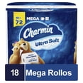thumbnail image 1 of CHARMIN ULTRA SOFT PAPEL DE BAÑO CONT. 18 MEGA ROLLOS Charmin Soft/Higienico/Ultra, 1 of 3