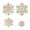 Champaign Gold, variant on Shoreew 36 Pcs Christmas Snowflake Ornaments Glittered Snowflake Hanging Decoration for Christmas Indoor Winter Wonderland Decor