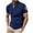 003Navy, variant on Men's Sport Shirts Short Sleeve Quick Dry Athletic Running Lapel Collar Tee Top Performance Breathable Beach Tops