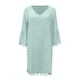 thumbnail image 4 of Vestido mini de verano de gasa con cuello en V y manga corta para mujer - Vestido informal ligero y fluido para mujer - S-XXL, 4 of 5