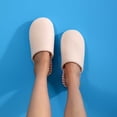 thumbnail image 4 of XUNKUSGA Women's House Slippers Lightweight Soft Cozy Closed‑Toe House Shoes for Women Comfortable Indoor Outdoor Womens Slippers for All‑Season Beige 6.5, 4 of 7