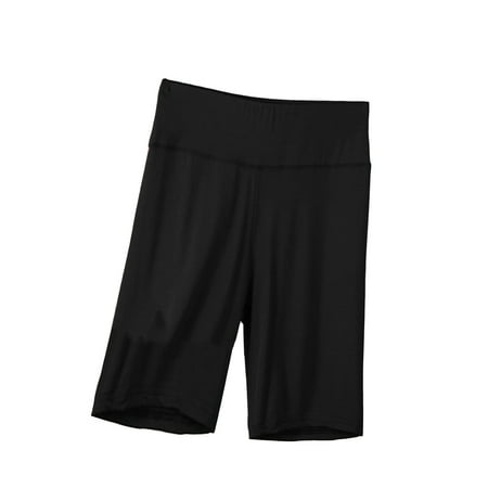 Olyvenn Hot days  bold styles. Women s High Waist Biker Shorts Yoga Shorts Tummy Control Workout Running Athletic Shorts Biker Shorts for Women Black XXXL