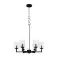 thumbnail image 2 of Hunter - Kerrison 6-light Natural Black Iron, Large Chandelier, Dimmable, Candle Shaped, for Bedrooms, Dining, Living Rooms - 19534, 2 of 7