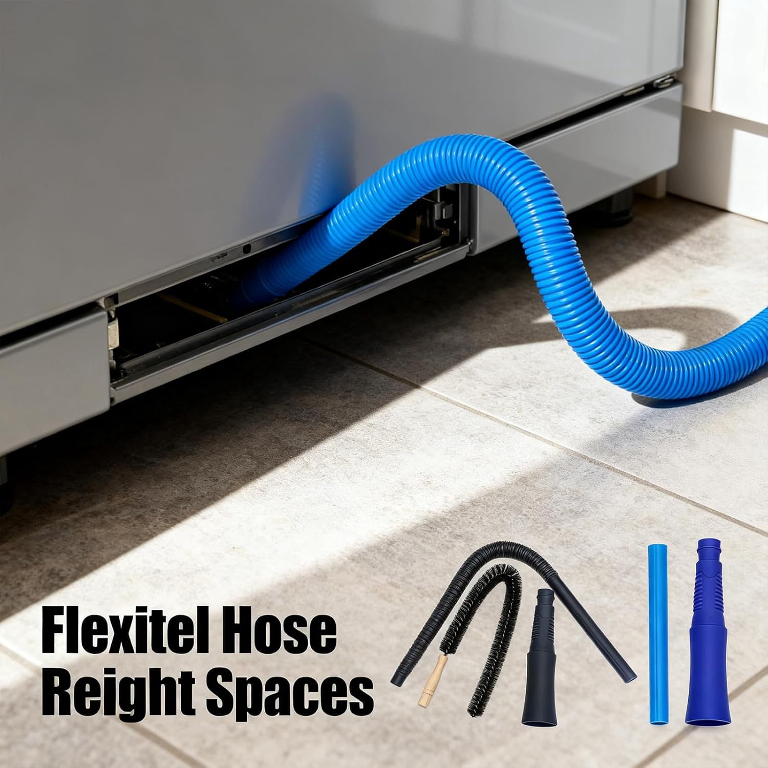 Universal Dryer Lint Vacuum Attachment, Dryer Vent Cleaning Hose, Dryer Vent Cleaner Kit Vacuum Attachment, Quickly Lint Remover, for All Vacuum Cleaner