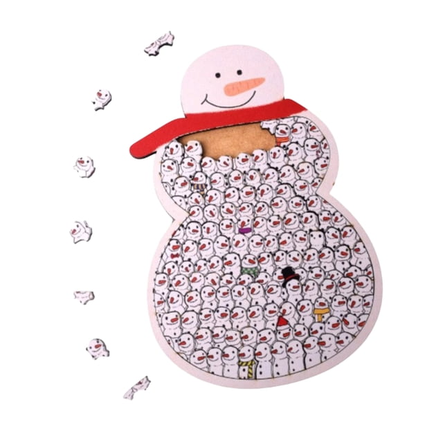 Fun Shaped Puzzles For Adults & Kids Stress Educational Gift Multiple Styles: Dog Bone/Snowman/Puppy/Raccoon