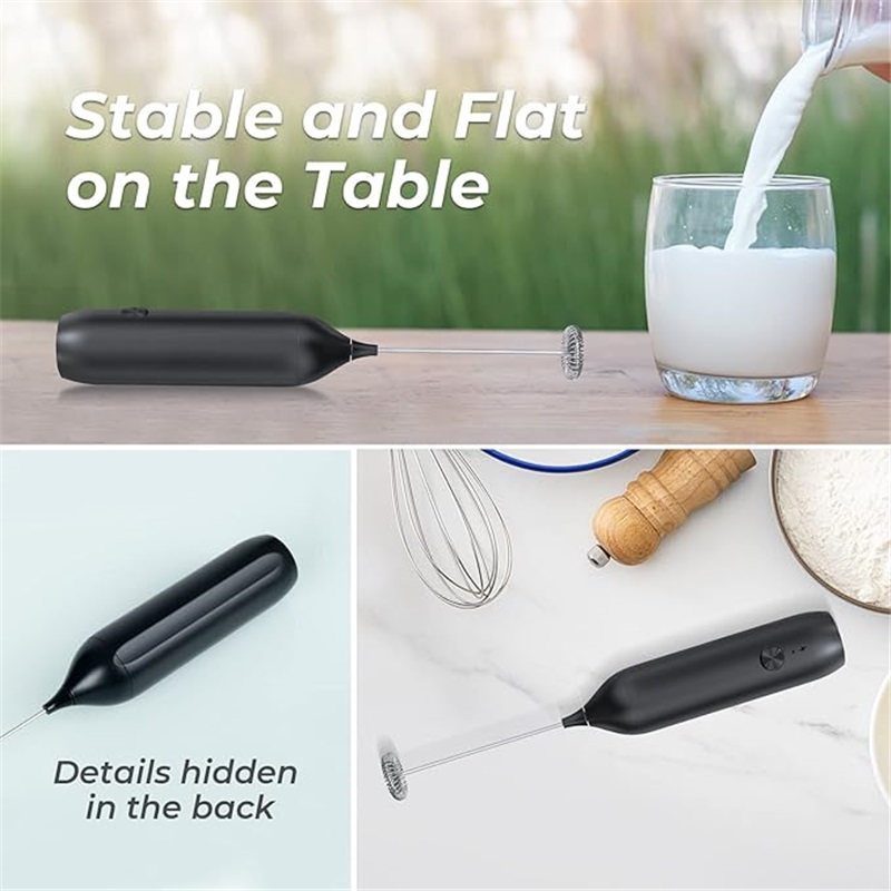 Yl-YANG Rechargeable Milk Frother, USB-C Milk Frother Handheld, Blender, Matcha Whisk, Hand Blender, Milk Frother Rechargeable for Matcha, Latte, Bulletproof Coffee, Cappuccino