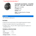 thumbnail image 2 of Front Fender Liner Retainer - Compatible with 1997 - 1999, 2001 - 2003 Acura CL - Dorman, 2 of 2