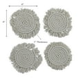 thumbnail image 3 of 4 PC Round Macrame Coaster, 3 of 5
