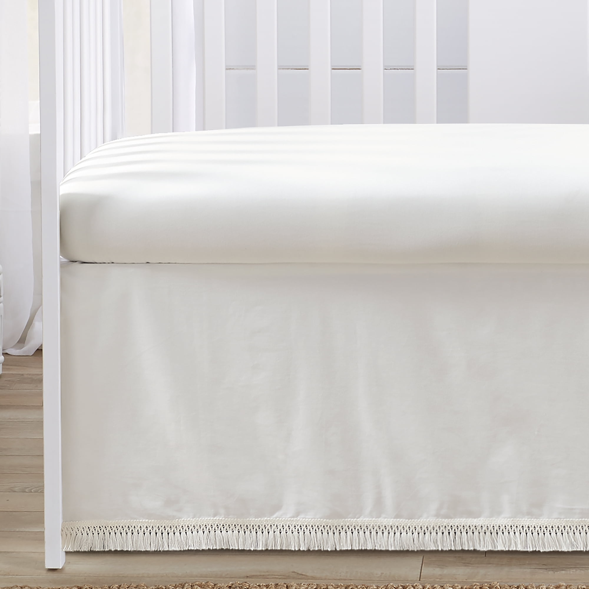 Sweet Jojo Designs Diamond Tuft Ivory Off White 4 Piece Crib Bedding Set