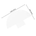 thumbnail image 2 of OULII White Quilting Template for Measuring with Marking Pattern Durable Embroidery Sewing Stencil, 2 of 8