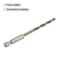 thumbnail image 3 of Uxcell 2 Pack High Speed Steel Twist Drill Bit, 4mm Drilling Dia. with 1/4 Inch Hex Shank 95mm Length, 3 of 4