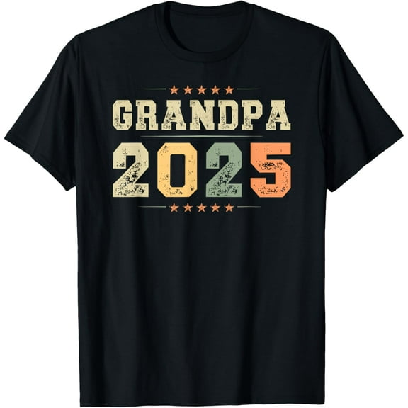 Playful Comfort Tee - Grandpa 2025, Grandfather Announcement, New Grandpa T-Shirt