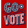 thumbnail image 4 of Go Vote! Adult Red Crew Neck Short Sleeve Tee-Small, 4 of 4
