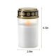 thumbnail image 3 of Lámpara solar para tumbas: vela solar LED para tumbas con luz parpadeante y batería, 3 of 7
