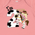 thumbnail image 4 of Inktastic I'm Two-cowgirl riding horse birthday Girls Baby Bodysuit, 4 of 5