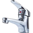 thumbnail image 1 of Grifos para lavabo, grifo mezclador para baño, grifo mezclador frío y caliente, grifo para lavabo de latón macizo cromado, grifo para lavabo de tocador para baño, cocina, guardarro, 1 of 5