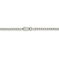 thumbnail image 3 of White Sterling Silver necklace Box chain 16 in 2.5 mm, 3 of 5
