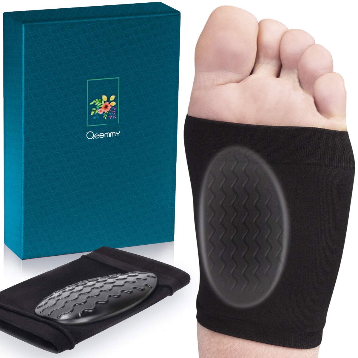 QEEMMY Arch Support for Flat Feet, Arch Sock Support for Plantar