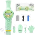 thumbnail image 1 of Bubble Wand, Fog Bubble Machine, Rechargeable Automatic Electric Smoke Bubble Machine, Magic Smoke Bubble Maker, Colorful Lights & Music, Bubble Fog Game for Parties, Beaches, Summer, Mint Green, 1 of 7