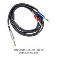 Axio 3m Guitar Cable 6.35mm Stereo Male to Dual 6.35mm Mono Male