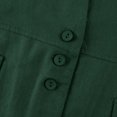 thumbnail image 6 of Ovticza Womens Cotton Linen Vest Casual Loose V Neck Sleeveless Vests Jacket Dark Green XL, 6 of 6
