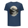 thumbnail image 4 of Shirts for Men under $5 Short Sleeved Round Neck Casual Printed Shirt, 4 of 4