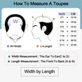 thumbnail image 7 of 0.04mm Thin Skin Toupee Hair for Men, Real Human Hair Mens Hair System, Natural Hairline Double Knot PU Base Hair Replacement System Male Wig, 7 of 7