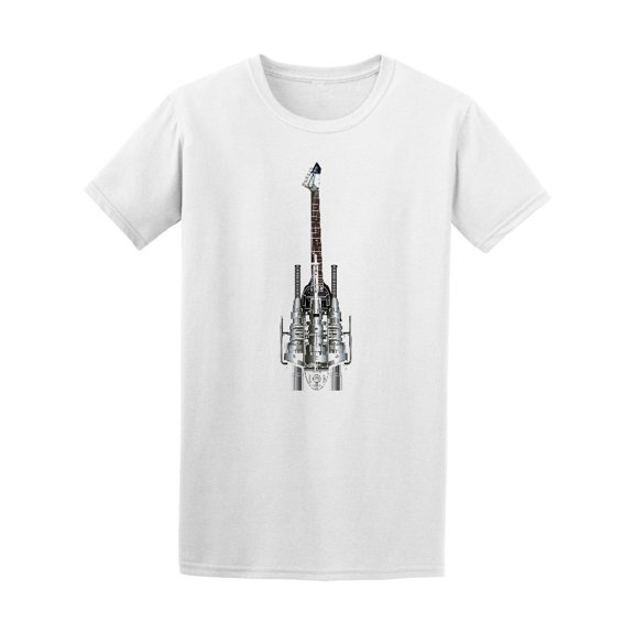 Mechanical Heavy Metal Guitar Tee Men's -Image by Shutterstock