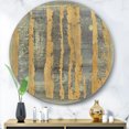 thumbnail image 3 of Designart 'Glam Metallic Form IV' Glam Metal Circle Wall Art, 3 of 3