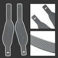 thumbnail image 2 of Exercise Bike Pedal Straps with Zipper Replacement Parts Home Gym Cycle, 2 of 9