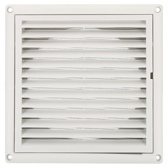 Uxcell 6 Inch Dryer Vent Cover, Exterior Wall Exhaust Vent Air Grille Louvered Screen Mesh ABS Plastic