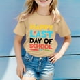 thumbnail image 2 of HNMKIU Hauts Tendance pour Filles T-Shirts Imprimés pour Sorties Décontractées Quotidiennes Col Rond Confortable Manches Courtes Designs pour Âges 3-13, 2 of 4