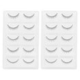 thumbnail image 1 of FELTECHELECTR 10 pares de pestañas postizas densas y rizadas naturales para mujer, 1 of 6