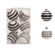 thumbnail image 2 of Adornos navideños de bolas blancas y negras con formas únicas | Juego de 6 piezas | Adornos de plástico de 7 cm para árboles de Navidad, fiestas y bodas, 2 of 5