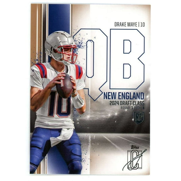 NFL 2024 Topps Signature Class Football   Drake Maye #152 (Rookie)
