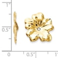 thumbnail image 2 of 14K Yellow Gold Polished Floral Earring Jackets, 2 of 5
