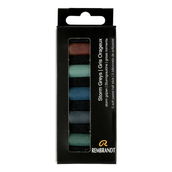Microset Rembrandt Soft Pastel de 5 piezas Storm Greys