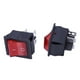 thumbnail image 3 of 20 x Interruptor Basculante Luz Iluminado Rojo On/Off DPST 16A/250V 20A/125V CA, 3 of 5
