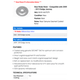 thumbnail image 2 of Rear Brake Rotor - Compatible with 2009 - 2013 Dodge Journey 2010 2011 2012, 2 of 2