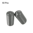 thumbnail image 2 of Uxcell Screw Thread Protectors End Caps Vinyl 50 Pcs 11mm Dark Grey, 2 of 4
