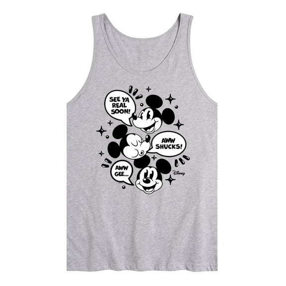 Disney - Mickey Mouse - Conversation Bubbles - Men's Jersey Tank Top