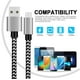 3 PACK 3PCS 6FT 6 Pieds USB Type C Câble de Charge Rapide Nylon Tressé USB 3.0 pour Type C Câble de Chargeur Cordon à Grande Vitesse – image 3 sur 6