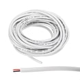 thumbnail image 1 of Uxcell 26AWG Cable Eléctrico 2 Conductores UL2464 Cobre Estaño 16Ft Bajo Voltaje Blanco, 1 of 7