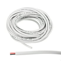 Uxcell 26AWG Electrical Wire 2 Conductors UL2464 Tinned Copper 16Ft Low Voltage White