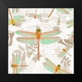 thumbnail image 2 of Lavoie, Tina 12x12 Black Modern Framed Museum Art Print Titled - Vintage Botanicals Dragonfly Pattern Copper, 2 of 5