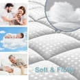King Mattress Pad Quilted Fitted Mattress Protector Cooling Pillow Top